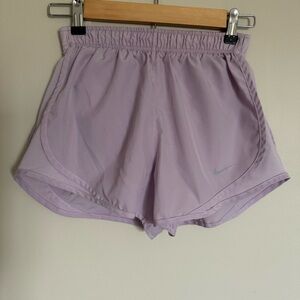 Nike Womens Dri-Fit Dry Tempo Running Shorts Size XS Lavender Purple Pink
